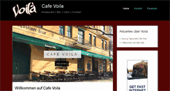 Desktop Screenshot of cafe-voila.de