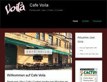 Tablet Screenshot of cafe-voila.de